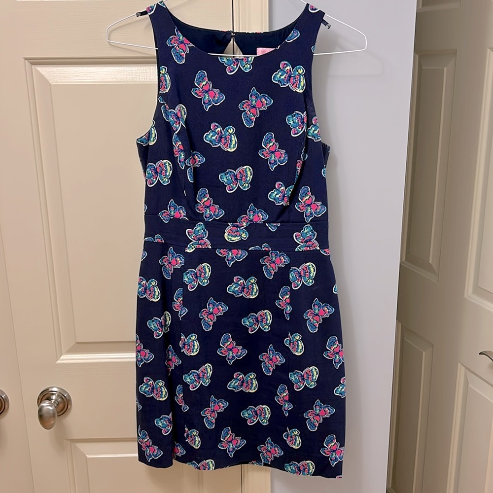 Lilly Pulitzer neon butterfly dress